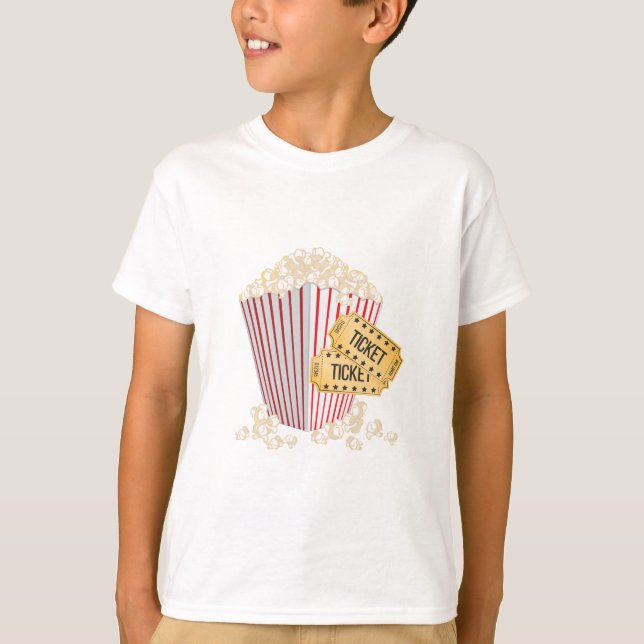 Movie Popcorn T-Shirt (Front)