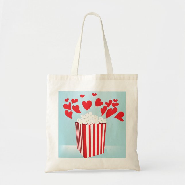 Movie Popcorn Tote Bag (Front)