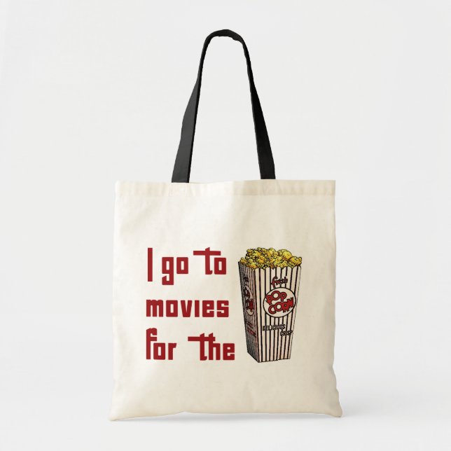 Movie Popcorn Tote Bag (Front)