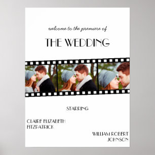 Movie Poster Film Strip Wedding Welcome Sign