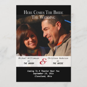 Movie Poster Save The Date Announcement