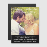 Movie Poster Wedding Photo Save the Date