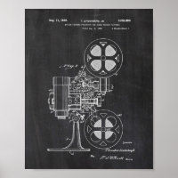 Movie Projector Patent Poster
