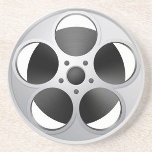Movie Reel coaster bar film stars technology pict
