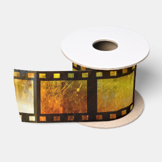 Movie reel film gift ribbon 2" satin ribbon