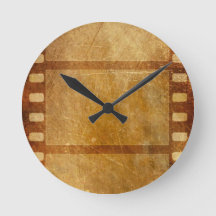 MOVIE REEL OLD-FASHIONED GRUNGE GOLD BACKGROUND DI