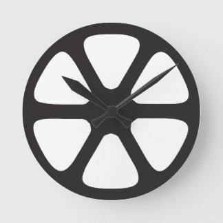 Movie Reel Round Clock