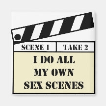 Movie Scene Square Magnet