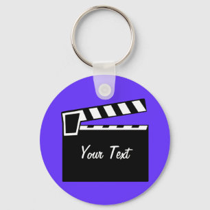 Movie Slate Clapperboard Board Key Ring