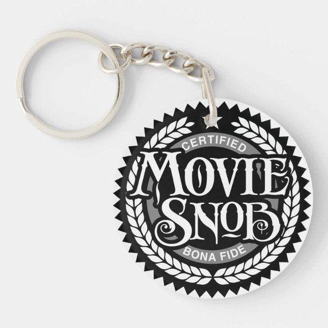 Movie Snob - funny movie lover Key Ring (Front)
