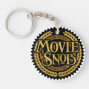 Movie Snob - funny movie lover Key Ring