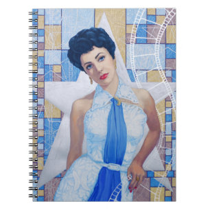 Movie Star Actress Old Hollywood fine art portrait Notebook