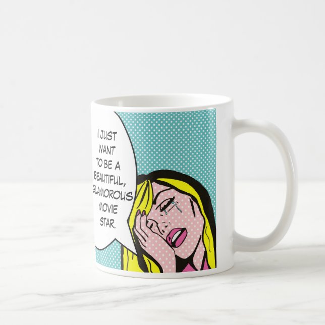 Movie Star Comic Book Coffee Mug (Right)