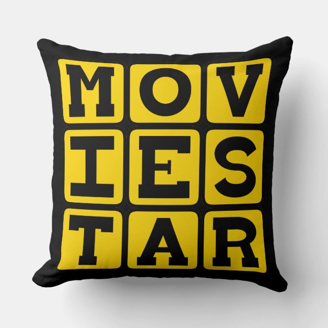 Movie Star, Popular Actor Cushion (Front)