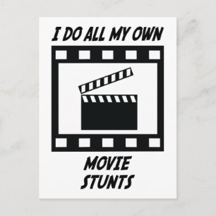Movie Stunts Postcard