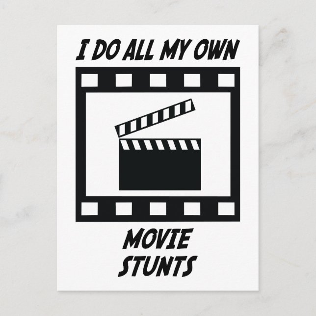 Movie Stunts Postcard (Front)