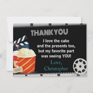 MOVIE THANK YOU CARD