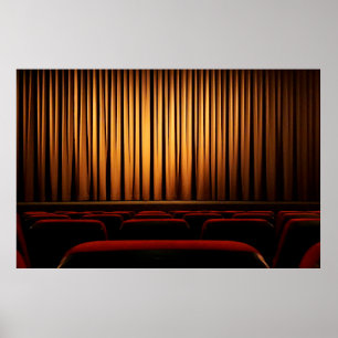Movie theater curtain theatre movie poster
