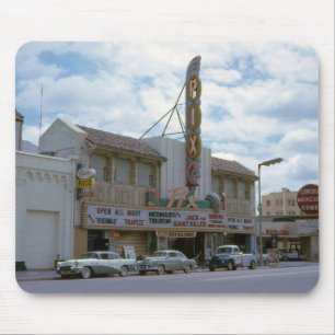 Movie Theater Vintage Cars Cinema Mousepad