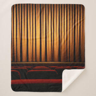 Movie theatre curtain theatre movie sherpa blanket