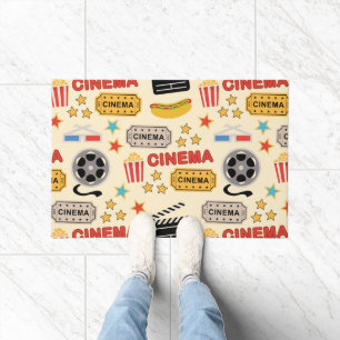 Movie Theatre Fun Pattern Doormat