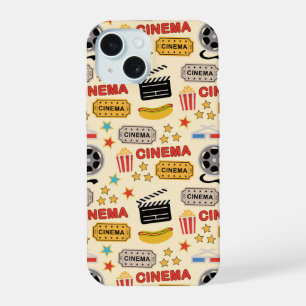 Movie Theatre Fun Pattern iPhone 15 Case