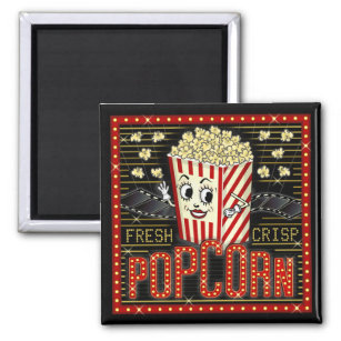 Movie Theatre Marquee Home Cinema Popcorn Custom Magnet