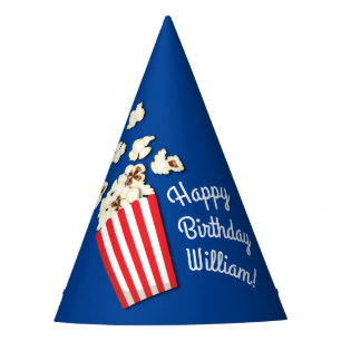 Movie Theatre Popcorn Birthday Party Party Hat