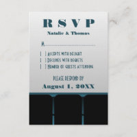 Movie Theatre Response Card, Blue