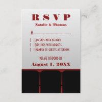 Movie Theatre Response Card, Red