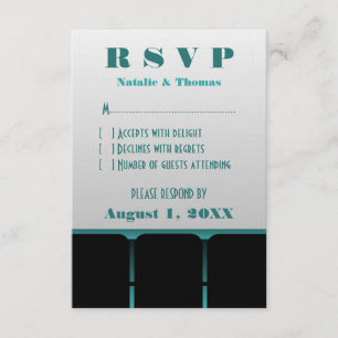 Movie Theatre Response Card, Teal