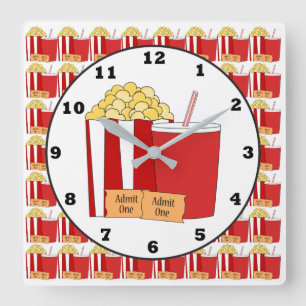 Movie Theatre room wall clock