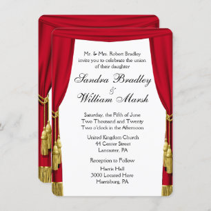 Movie  / Theatre Theme Wedding Invitation