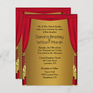 Movie Theme  Wedding Invitation 4.25 x 5.5