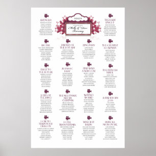 Movie Theme Wedding Seating Chart