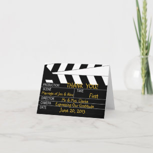 Movie Theme Wedding Thank You Card