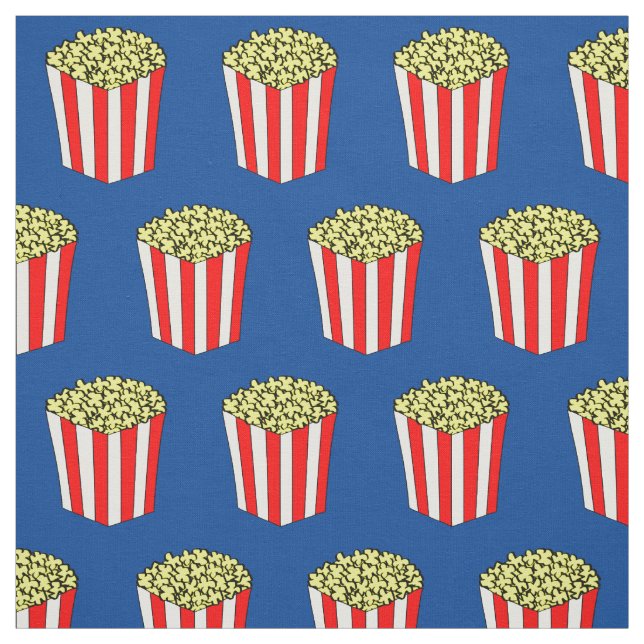 Movie Themed Popcorn Fabric (Swatch)