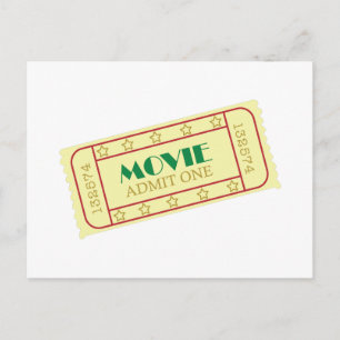 Movie Tickets Postcard