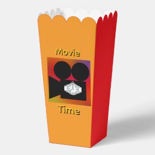 Movie Time Watch Logo Red + Yellow  Favour Box