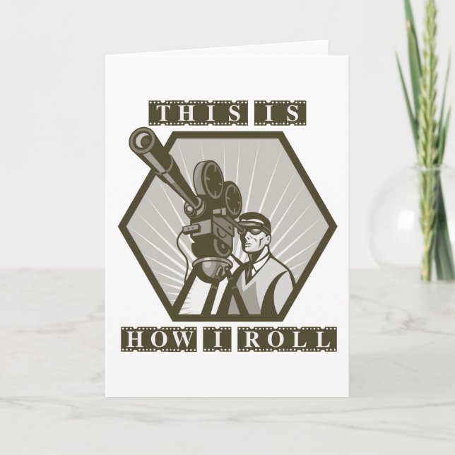 movie tv film camera director card (Front)