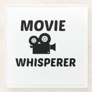 MOVIE WHISPERER GLASS COASTER