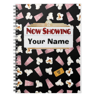 Movies and Popcorn Customisable Notebook