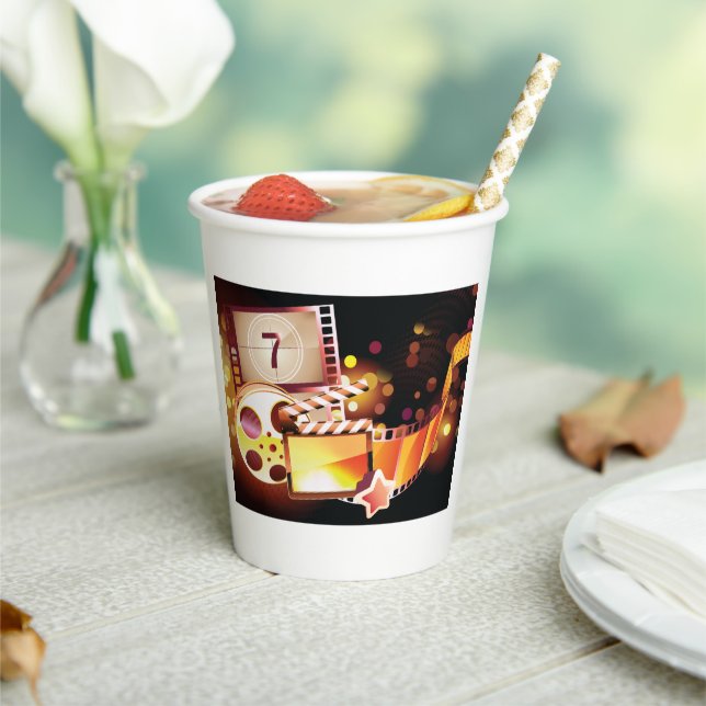 Movies Film Paper Cups (Insitu)