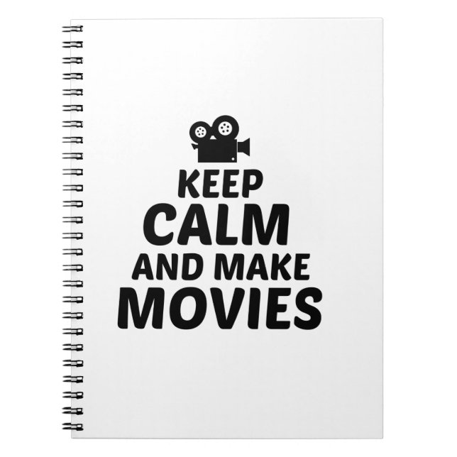 MOVIES KEEP CALM AND MAKE NOTEBOOK (Front)