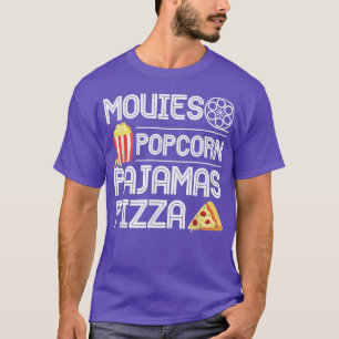 Movies Popcorn Pyjamas Pizza 10282316 T-Shirt