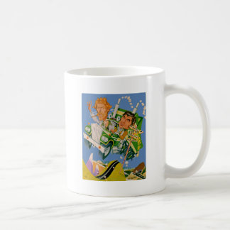 Movin' On Blue Sky Caricature Coffee Mug
