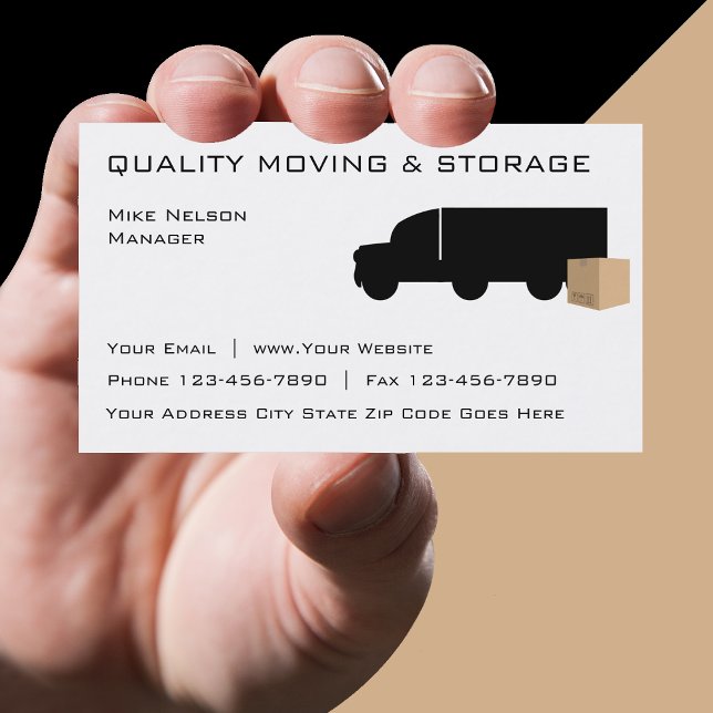 Moving And Storage Business Card (Creator Uploaded)