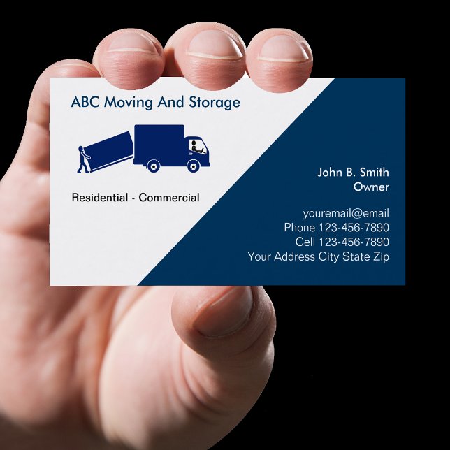 Moving And Storage Business Cards (Creator Uploaded)