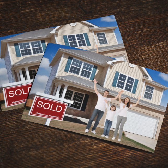 Moving Announcement Customise We've Moved Family Postcard (Creator Uploaded)