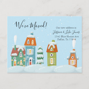 Moving Announcement Holiday Christmas We've Moved